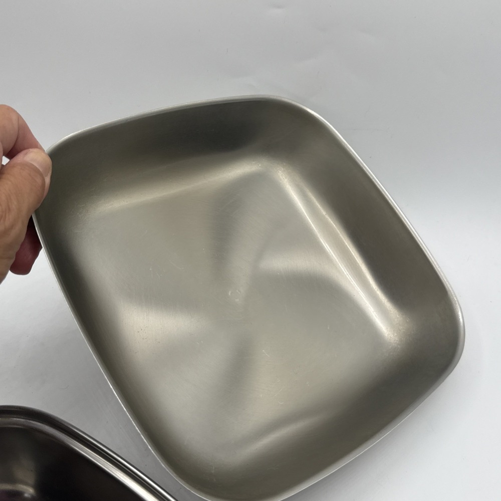 Revere Ware USA Small Square Copper Bottom Pot Fry Pan Skillet Bacon Clean - Picture 10 of 15